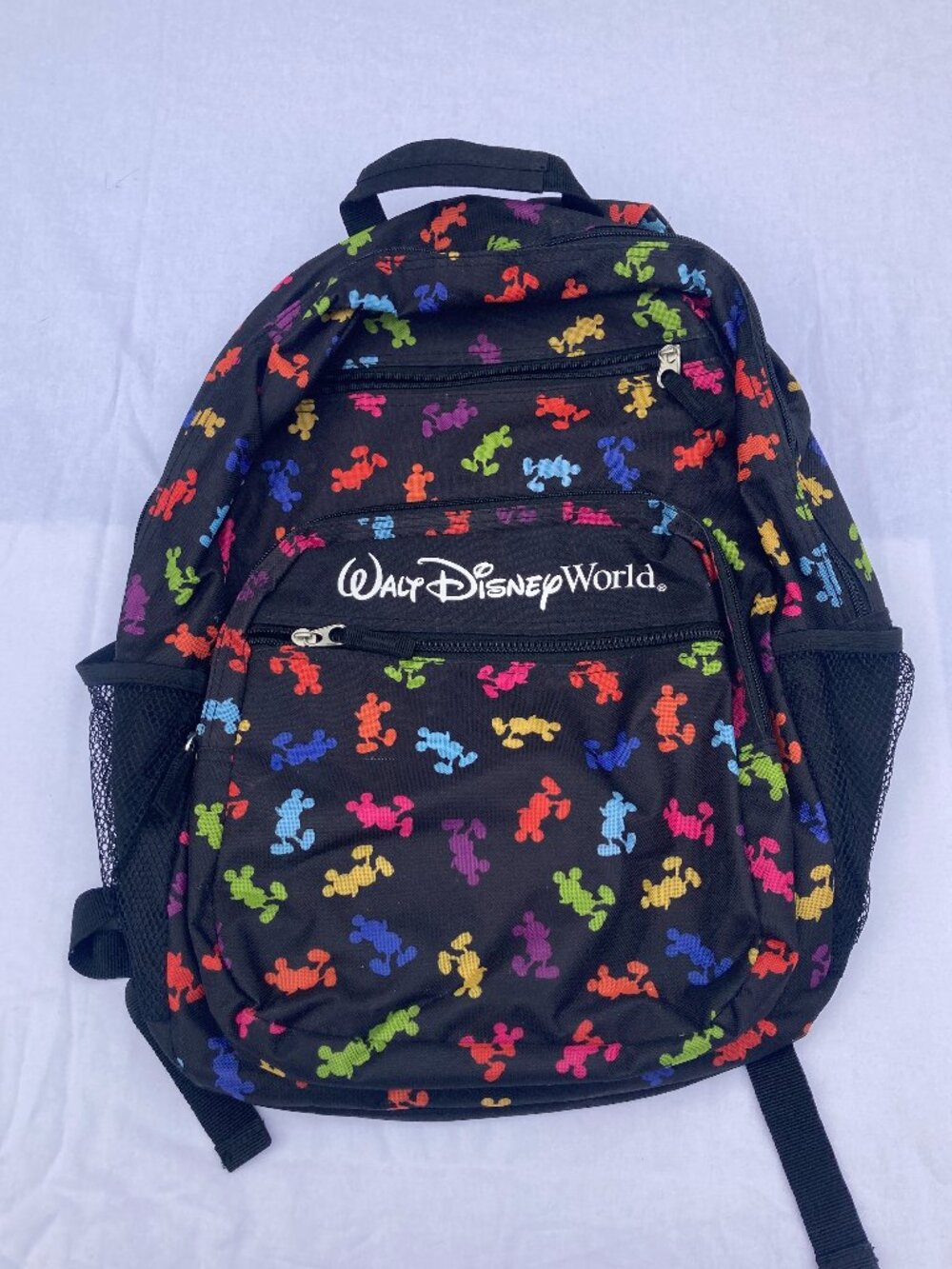 Walt Disney World Micky Mouse Rainbow Pride Backpack Travel School Bag